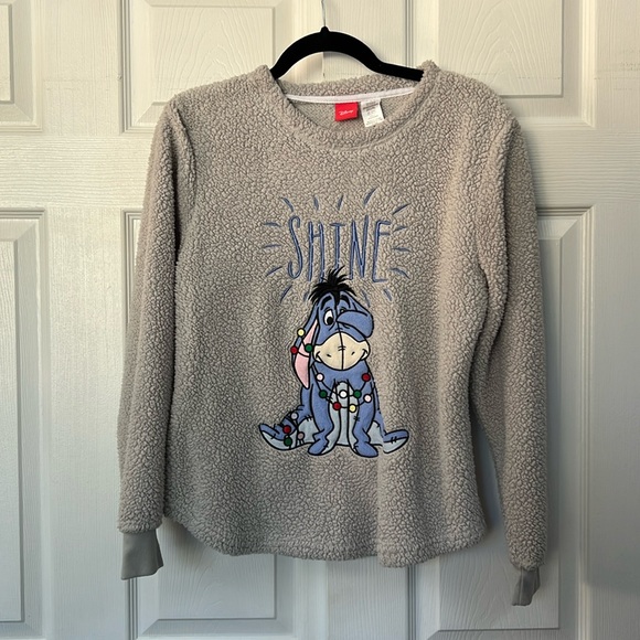 Tops - Disney Eeyore Gray Christmas Sweatshirt